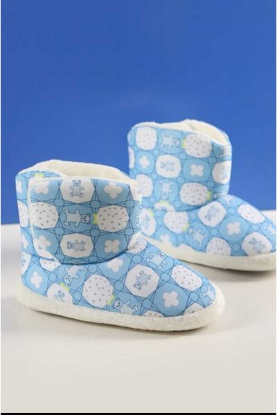 Behtah Kundura Papuci pentru copii cu talpă anti-alunecare și velcro - papuci cu blană pentru școală și creșă