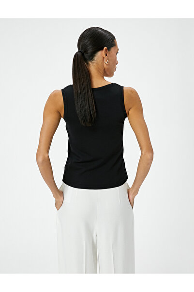 Koton U Yaka Atlet Kalın Askılı Viskon Karışımlı Standart Kesim