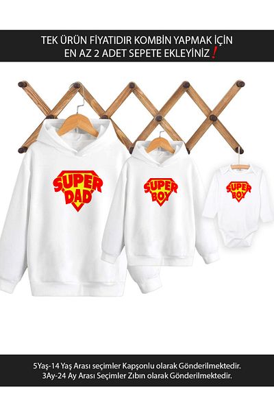 Tshirthane Super Dad Boy Father Son Girl - Single Product Price, Add to 2 Baskets