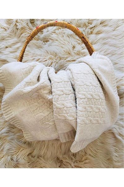 Misket Beige Knitwear Blanket