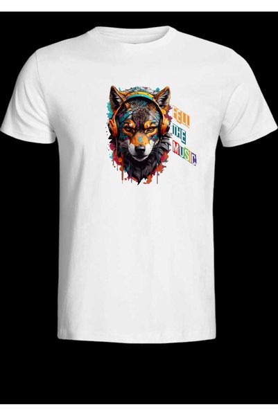niceworkbynicehands Kurt Designed Front Side Printed White T-Shirt T-Shirt