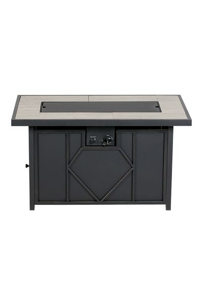 Living Accents Rust-Resistant Rectangular Gas Fire Pit Table 42inch