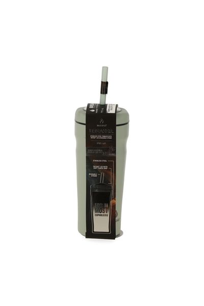 manna Breaker Stainless Steel Tumbler with Lid and Straw 709ml