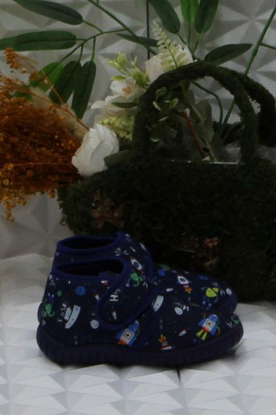 fort Sly 8388 Navy Blue Νηπιαγωγείο Νηπιαγωγείο Σπίτι Αγόρια Παντόφλες Παπούτσια