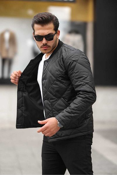 BYzıt Men's Lined Quilted Coat