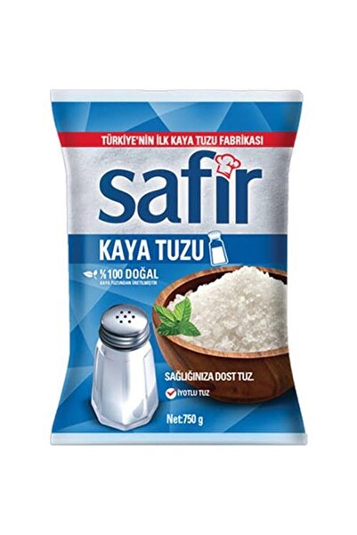 SAFİR rafine Kaya Tuzu 750 G