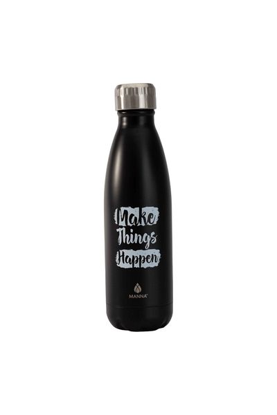 manna Quote Printed Insulated Stainless Steel Water Bottle 502ml