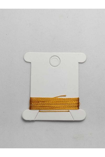 Eskişehir hobi sanat 1 μέτρο Σκούρο Χρυσό Κίτρινο Χρώμα 0,3 mm Λεπτό Σχοινί Ροζάριο