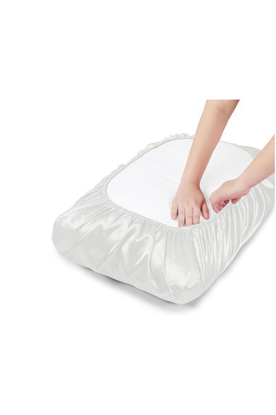PratikDikisco White Satin Pillow Case 50X70 cm 1 Piece