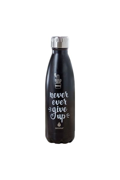manna Quote Printed Vacuum Insulated Water Bottle 500ml