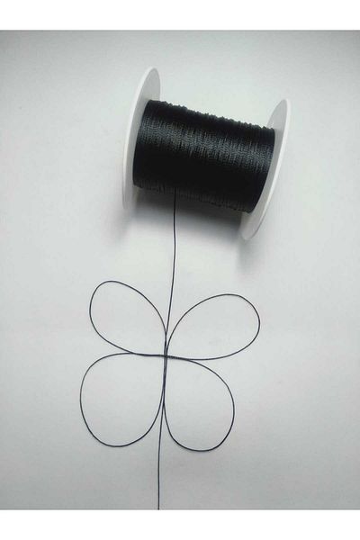 Eskişehir hobi sanat Νάιλον σχοινί 100 μέτρων 0,5 mm - Μαύρο σχοινί προσευχής εκατό τοις εκατό