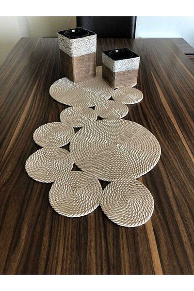Naspar Κάλυμμα τραπεζιού σαλονιού Light Mink Runner / Τραπέζι / Σαλόνι (75X34)