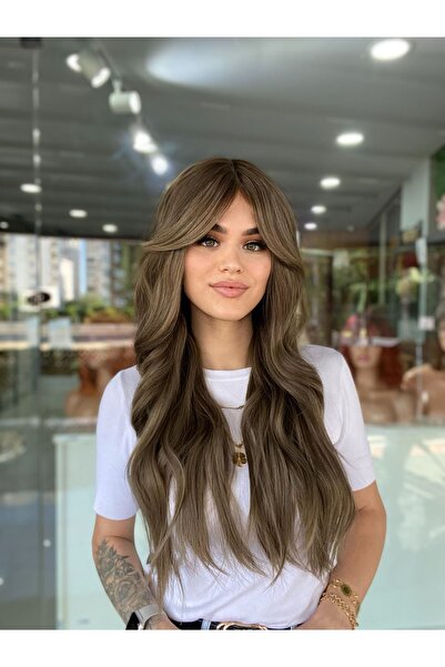 Fenomen Peruk Bakır Perçemli Dalgalı Vip Peruk Model