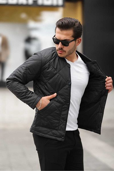 BYzıt Men's Lined Quilted Coat