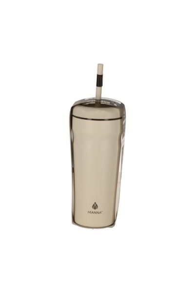 manna كوب بريكر من الفولاذ المقاوم للصدأ مع غطاء وقشة 709 مل