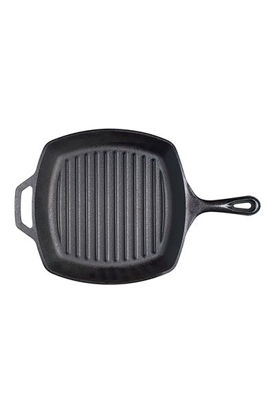 Lodge Cast Iron Non Stick Two Side Lips Grill Pan 26.6cm