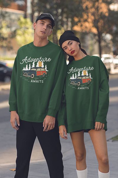 MYADA Adventure Awaits Printed Oversize φούτερ 18548