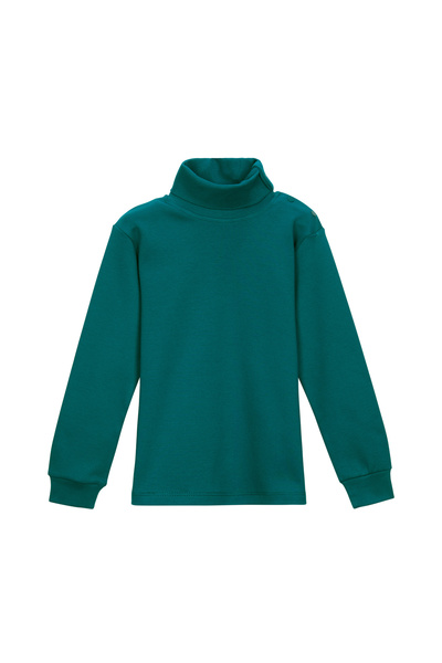 LOVETTI Koyu Petrol Basic Kız Çocuk Çıtçıtlı Tam Balıkçı Yaka Şardonlu Kışlık...