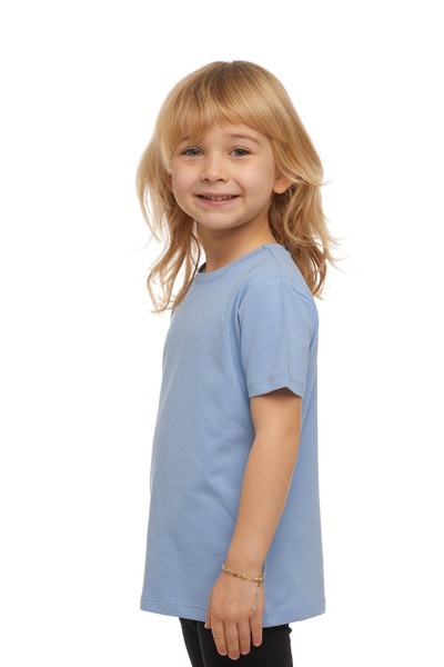 LOVETTI UniSex KidS - Dark Blue, Zero Collar, Short Sleeve T-Shirt