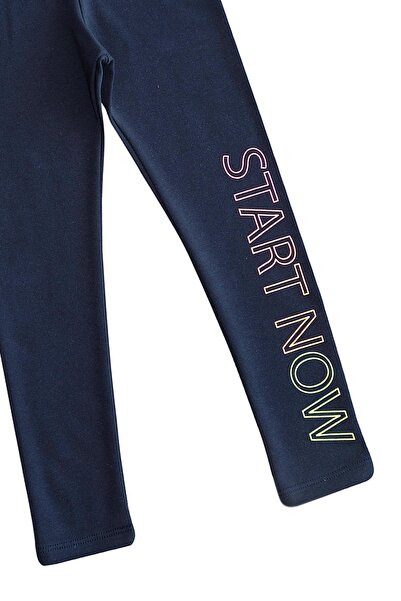 LOVETTI Κολάν Winter Raised για κορίτσια - Ανοιχτό Navy Blue, Printed Start Now