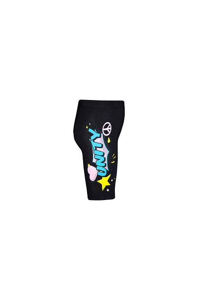 LOVETTI Unity Printed BlacK Girl's Cycling Shorts