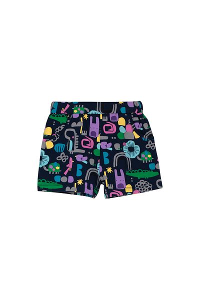 LOVETTI Girl - PocKeted Patterned Cutouts Animal Shorts