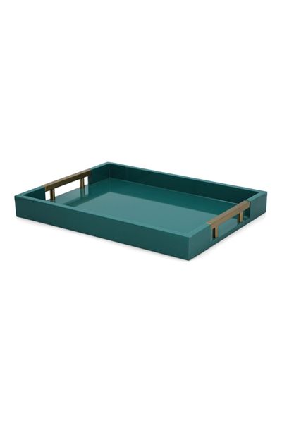 Felli Rectangular Shaped Wooden Serving Tray Gloss 40cm