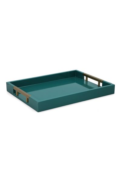 Felli Rectangular Shaped Wooden Serving Tray Gloss 40cm