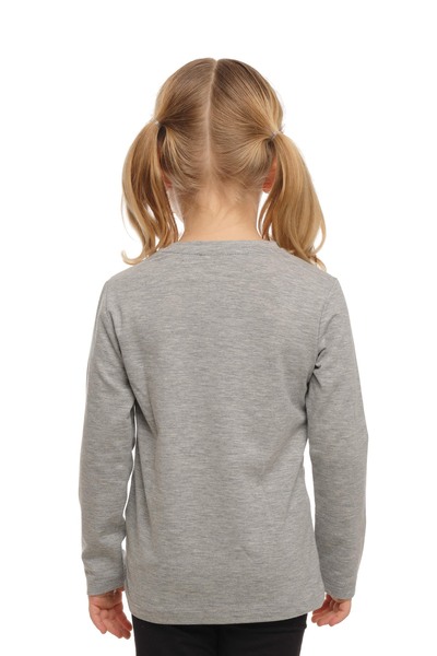 LOVETTI UniSex Gray KidS T-Shirt - SeaSonal, Crew Neck, Long Sleeve