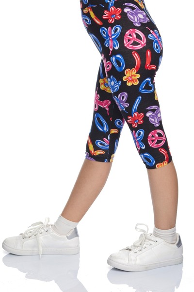 LOVETTI Κοριτσίστικο κολάν Κάπρι με μοτίβο με μπαλόνι με ζελέ