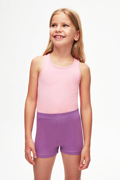 LOVETTI Açık Mor Basic Kız Çocuk Dans Şort