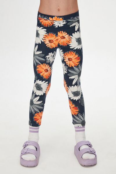 LOVETTI Girl's Patterned Stylized Sunflower Summer Tights