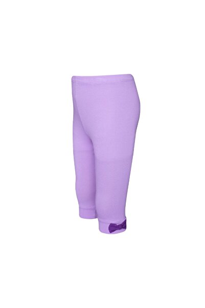 LOVETTI كابري بطول الركبة مع فيونكة أرجوانية للفتيات