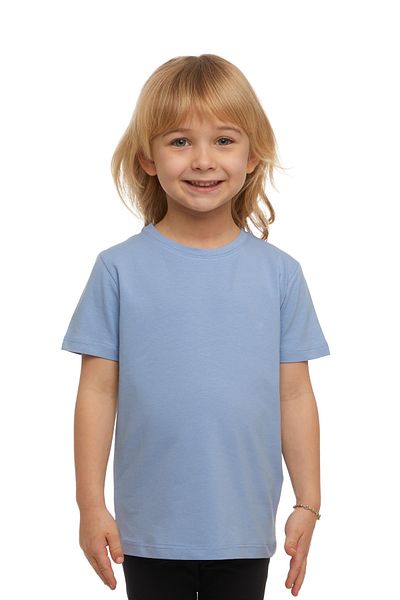 LOVETTI UniSex KidS - Dark Blue, Zero Collar, Short Sleeve T-Shirt
