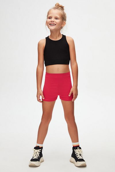 LOVETTI Basic Girl's Dance Shorts - DarK Fuchsia