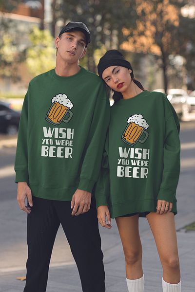 MYADA Унисекс стилен суитшърт с щампа Oversize 22734