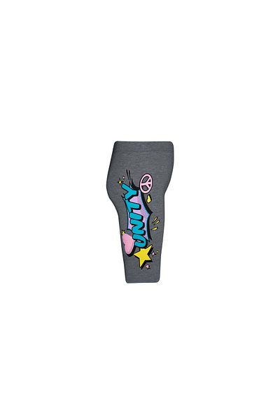 LOVETTI Unity Printed DarK Gray Girl's Cycling Shorts