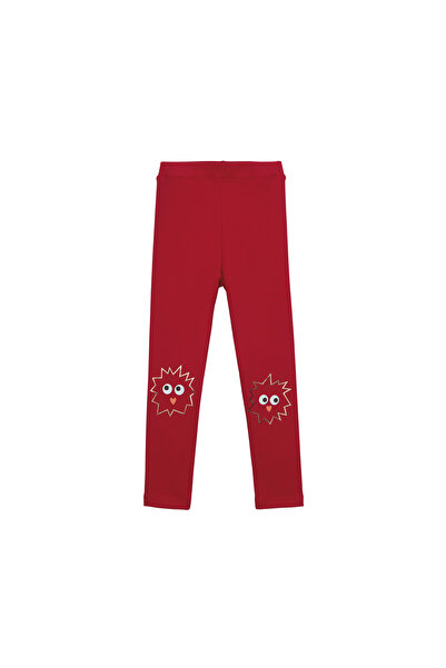 LOVETTI Colanți de iarnă pentru fete - cu imprimeu roșu Crazy Eyes