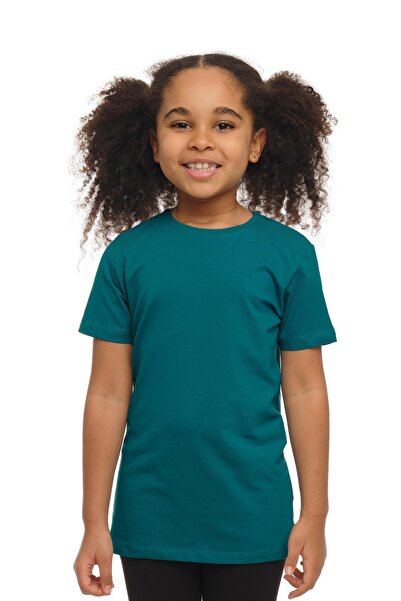 LOVETTI UniSex Παιδικό T-Shirt - Σκούρο βενζίνη, μηδενικός γιακάς, κοντομάνικο