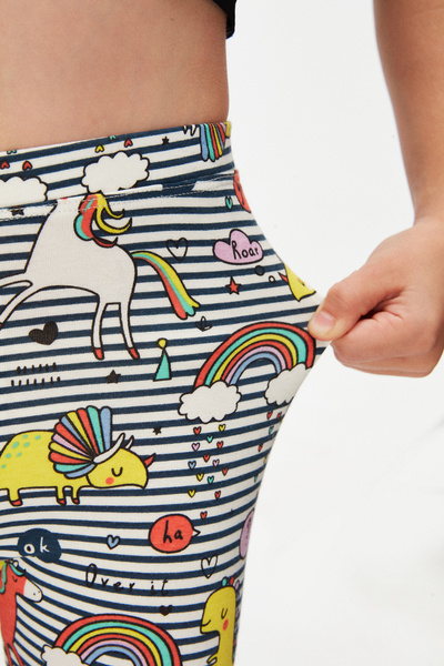 LOVETTI Καλοκαιρινό κολάν με μοτίβο ουράνιου τόξου για κορίτσι