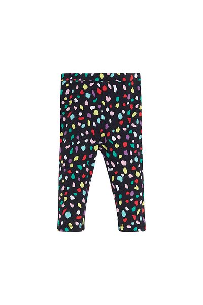 LOVETTI Patterned Girls' Cutouts Shaped Below the Knee Leggings Capri
