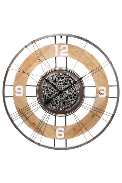 Atmosphera Lana Industrial Style Retro Design Round Wall Clock 90cm