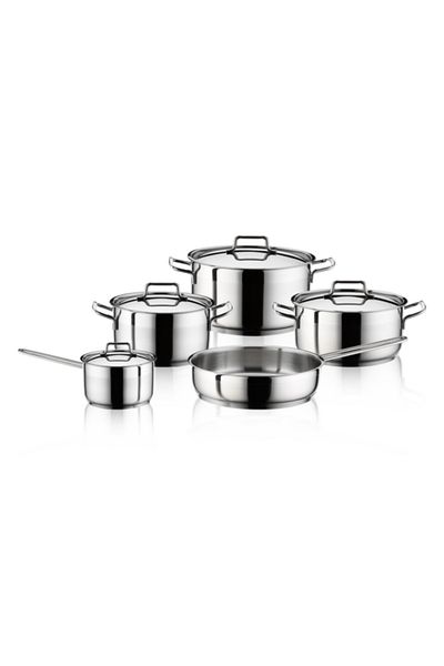 Parfait 9-Piece Stainless Steel Cookware Set with Lids