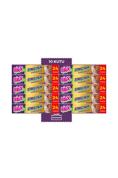 BIRX Stretch Film 10X 30 cm 24 m Boxed Food Type Stretch