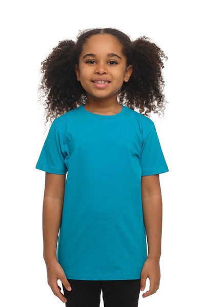 LOVETTI UniSex KidS T-Shirt - Dark TurquoiSe, Crew Neck, Short Sleeve