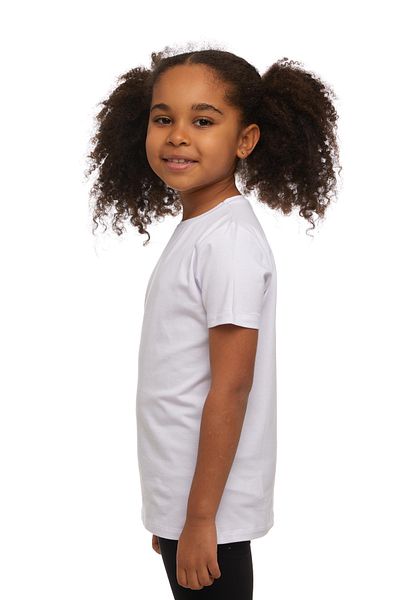LOVETTI UniSex KidS White T-Shirt - Crew Neck, Short Sleeve