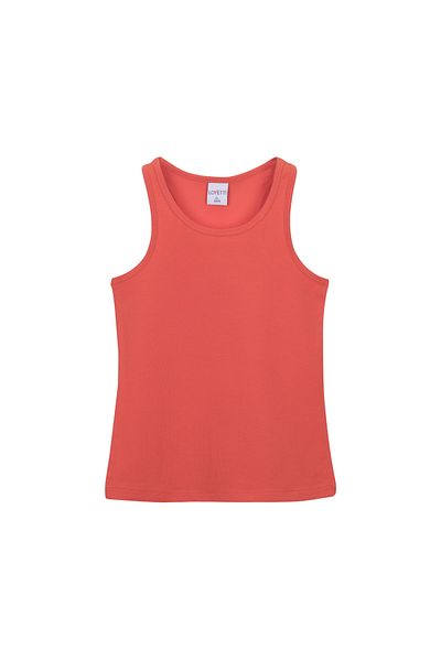 LOVETTI Light Orange Basic Girl's Swimming Tank Top