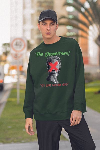 MYADA Специален дизайн, суитшърт с щампа на The Decapitans, голям размер, 22880