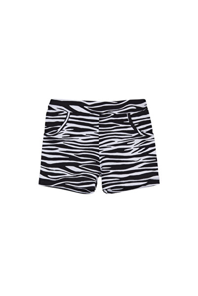 LOVETTI Κοριτσίστικο σορτς τσέπης με σχέδιο Zebra