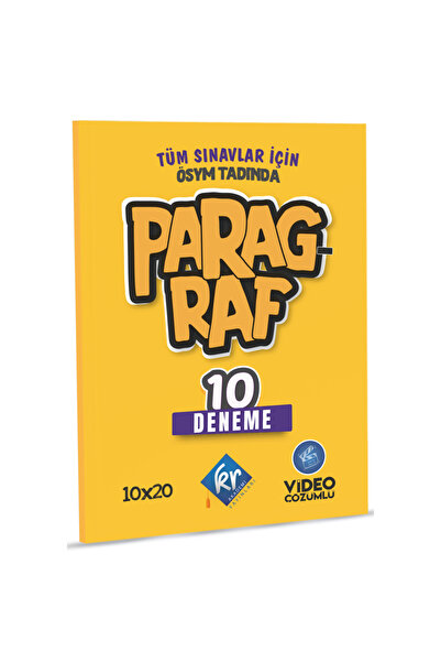 KR Akademi Yayınları Tüm Sınavlar Için Paragraf 10 Deneme Video Çözümlü